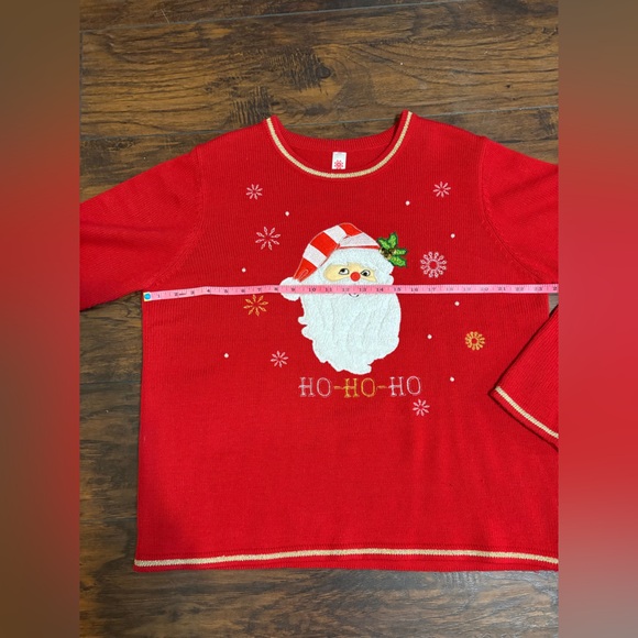 🎄CHRISTMAS SWEATER🎄Santa Claus Ugly/Cute “HoHoHo” Sweater Size XXL/2XG (20) - Picture 10 of 11